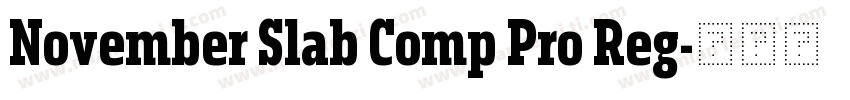November Slab Comp Pro Reg字体转换